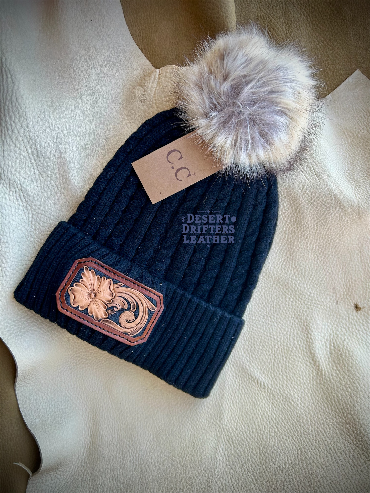 Black Western Beanie