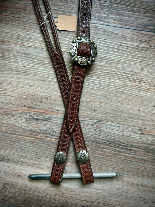 Basket Stamp Split-Ear Headstall