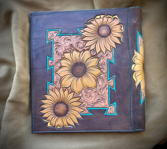 Customizable Sunflower Binder