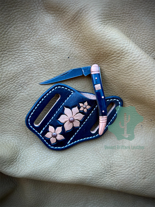 Black/Copper Toothpick Knife & Belt Sheath